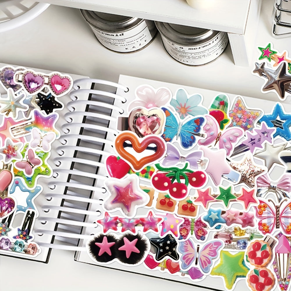 50pcs Cartoon Hairpin Graffiti Stickers DIY Sticker Pack