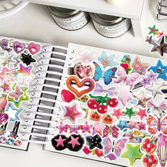 50pcs Cartoon Hairpin Graffiti Stickers DIY Sticker Pack