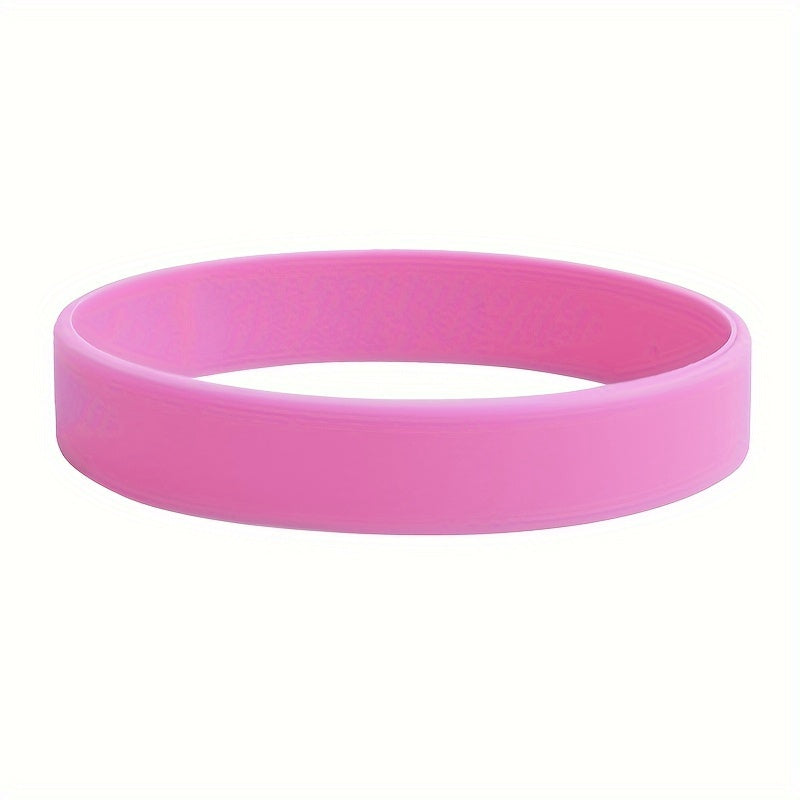 Silicone Rubber Wristband Cuff Bracelet Sports