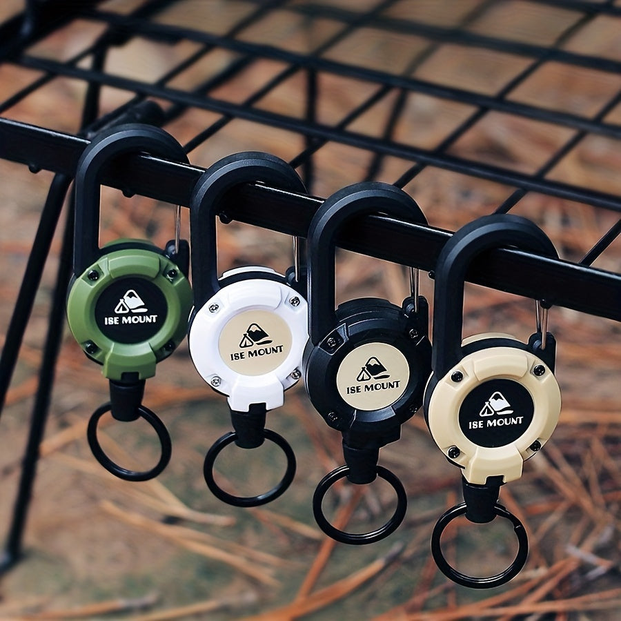 Retractable Carabiner Keychain for Camping
