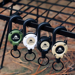 Retractable Carabiner Keychain for Camping