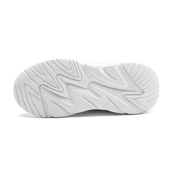 High Top Hook & Loop Running Shoes, Non Slip Lightweight Sneakers