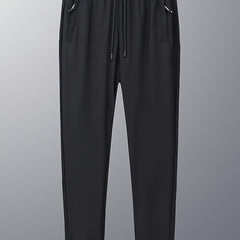 Men's Lightweight Zipper Pocket Trousers Casual Outdoor Pants