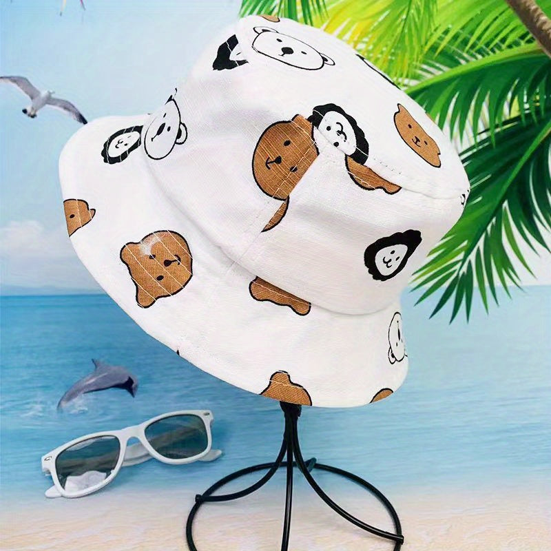 Kids' Embroidered Bear Baseball Cap Visor