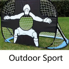 Portable Football Goal Foldable Mobile Training Football Net Frame
