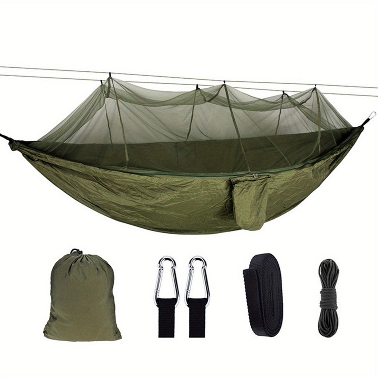 Portable Nylon Camping Hammock for Outdoor Hiking & Camping