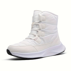 Waterproof Plush Lined Furry Thick Sole Heighten Snow Boots