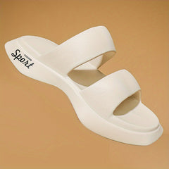 Men's Casual Open Toe Slides Anti skid Slip On Shoes For Indoor Outdoor