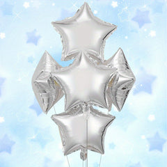 5pcs 18 inch Pentagram Birthday Party Balloons Set