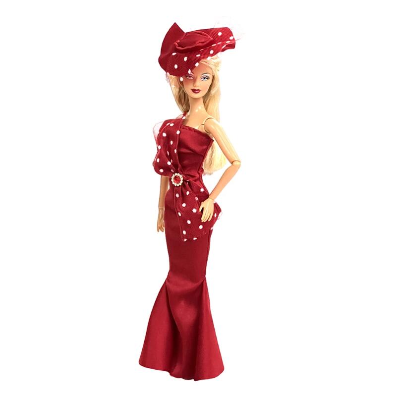 Doll Dress with Hat for Weddings & Parties