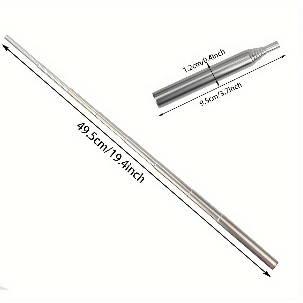 3pcs Stainless Steel Blowpipe Camping Fire Tools Retractable Blowtorch