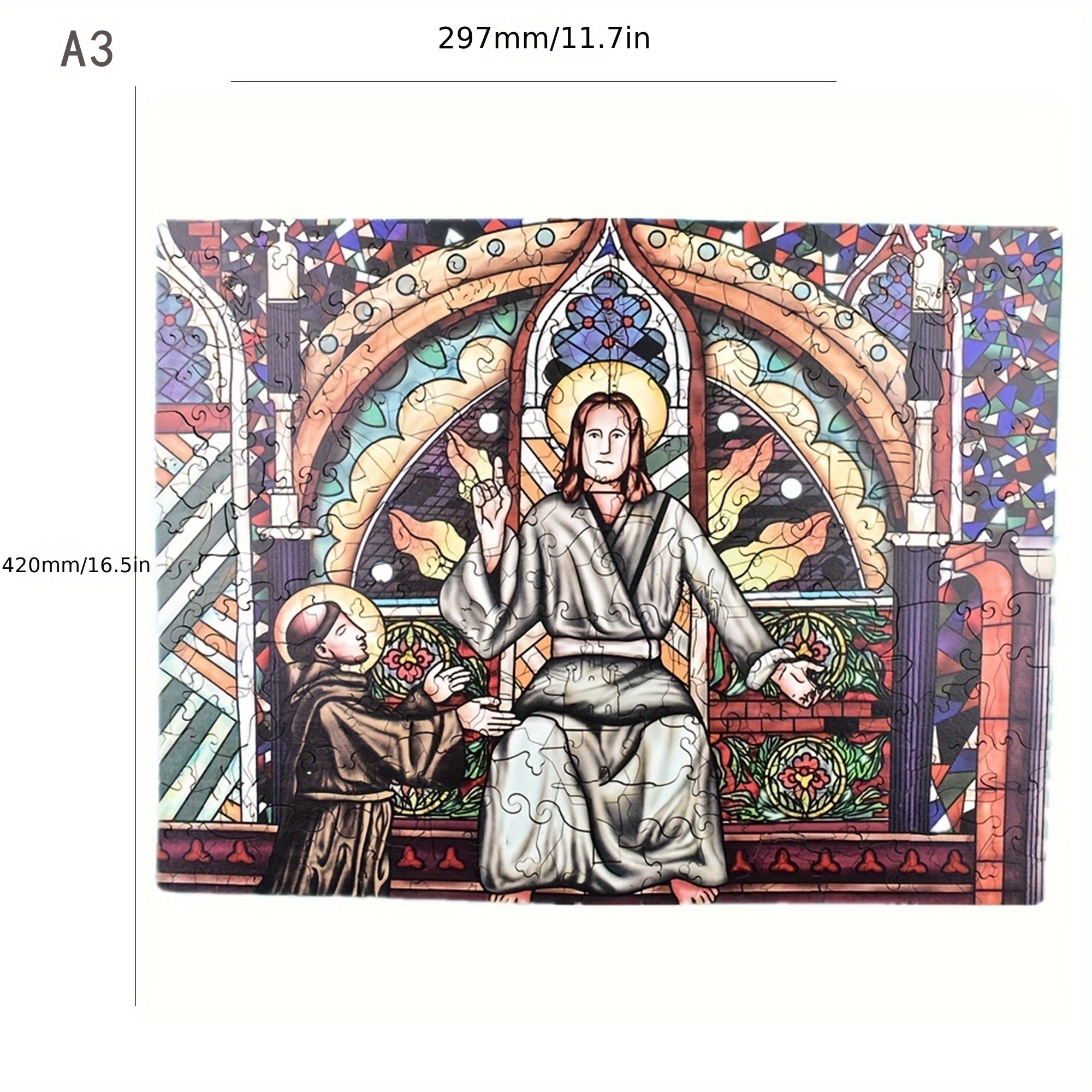 Wooden Board Puzzle Children's Educational Religious Faith Toy