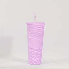 710ml Plastic Straw Water Cup Leakproof Bottle for Outdoor Camping