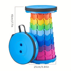 Portable Foldable Stool Adjust Height Outdoor Travel Camping Fish