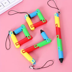 3pcs Folding Ballpoint Pen Bendable Deformable Pen 0 5mm