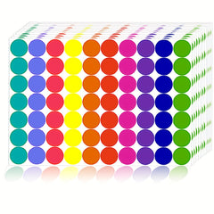 20pcs Colored Dot Stickers Round Coding Labels Polka Circle Dot Label Sticker