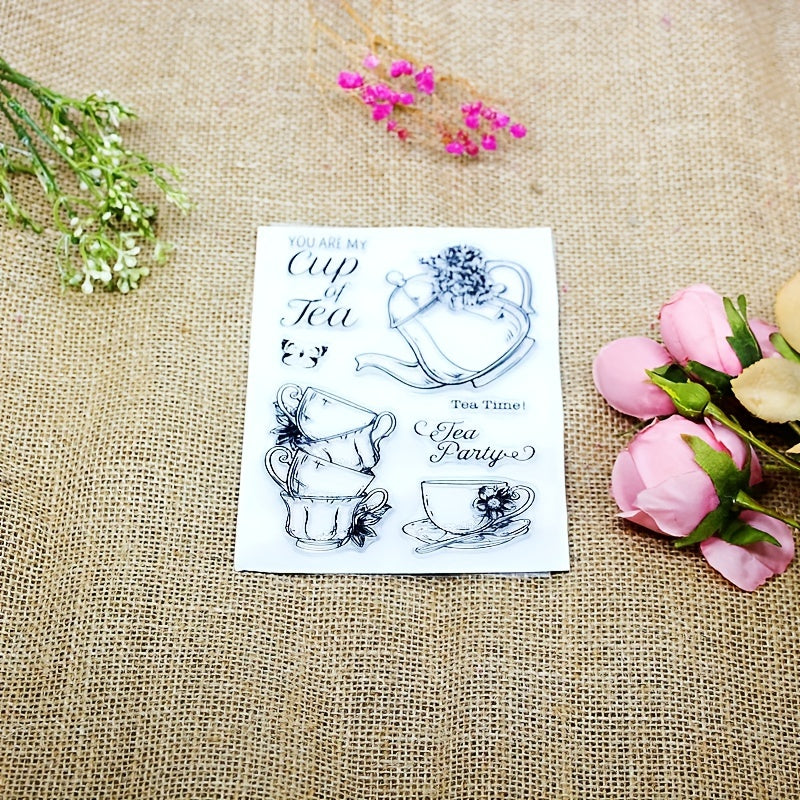 Tea Cup Teapot DIY Silicone Stamp