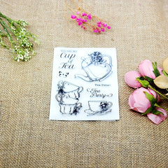 Tea Cup Teapot DIY Silicone Stamp