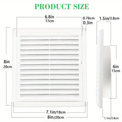 10 15 Louvered Vent Cover Stops Birds Nesting Outside Dryer Exhaust Air Vent