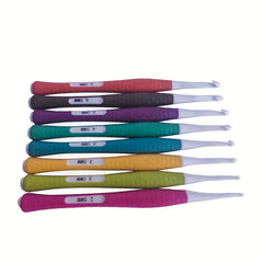8pcs Sweater Needle TPR Silicone Plastic Crochet Set
