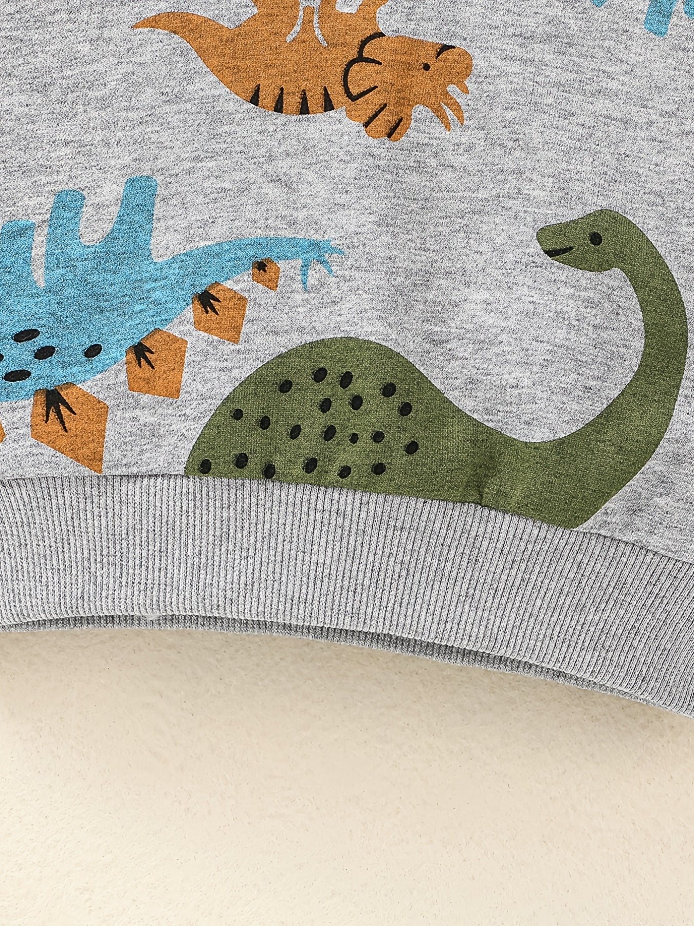 Boys Dinosaur Pullover Hoodie Pants Set Outfit Baby Clothes
