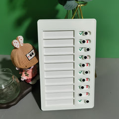 11pcs Self Disciplined Card Punch RV Note Message Good Habits Check List