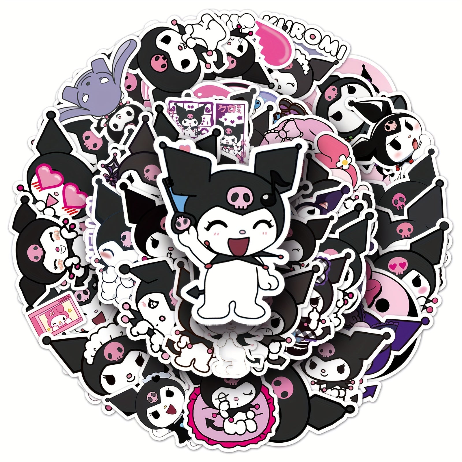 50pcs Anime Cartoon Graffiti Stickers Waterproof Guitar Skateboard Phone Lap