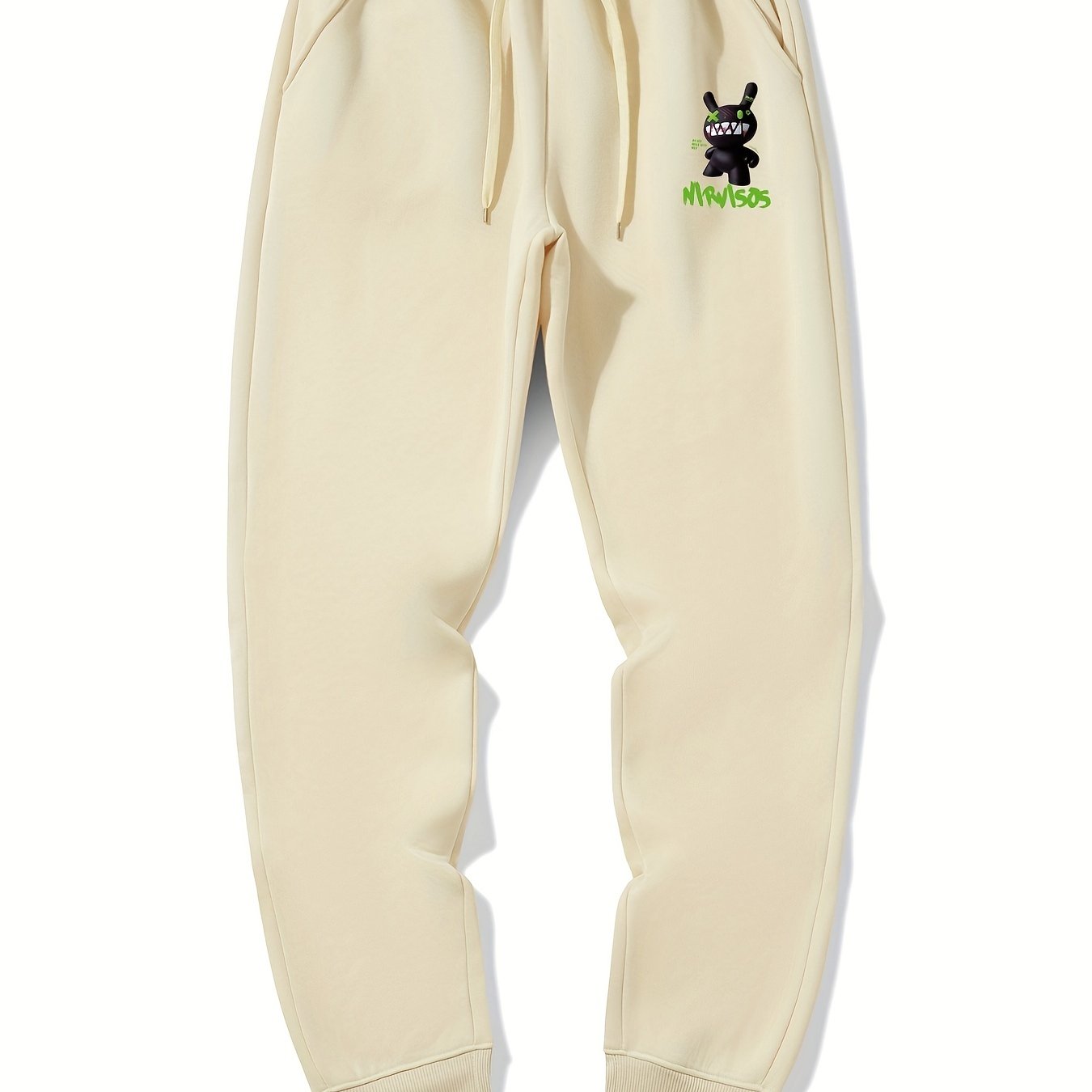 Cartoon Print Men's Drawstring Sweatpants With Pockets
