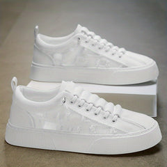 Men's Lace up Ripped Sneakers Skate Shoes