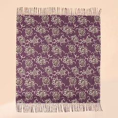 Winter Thick Printed Turban Scarf Bandana Fringed Scarf