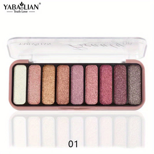 Pearly & Glitter Eyeshadow Palette for Brightening Eyes