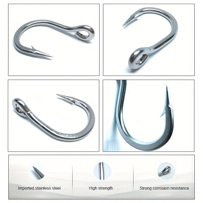 25pcs Stainless Steel Fishing Hook for Sea Fishing