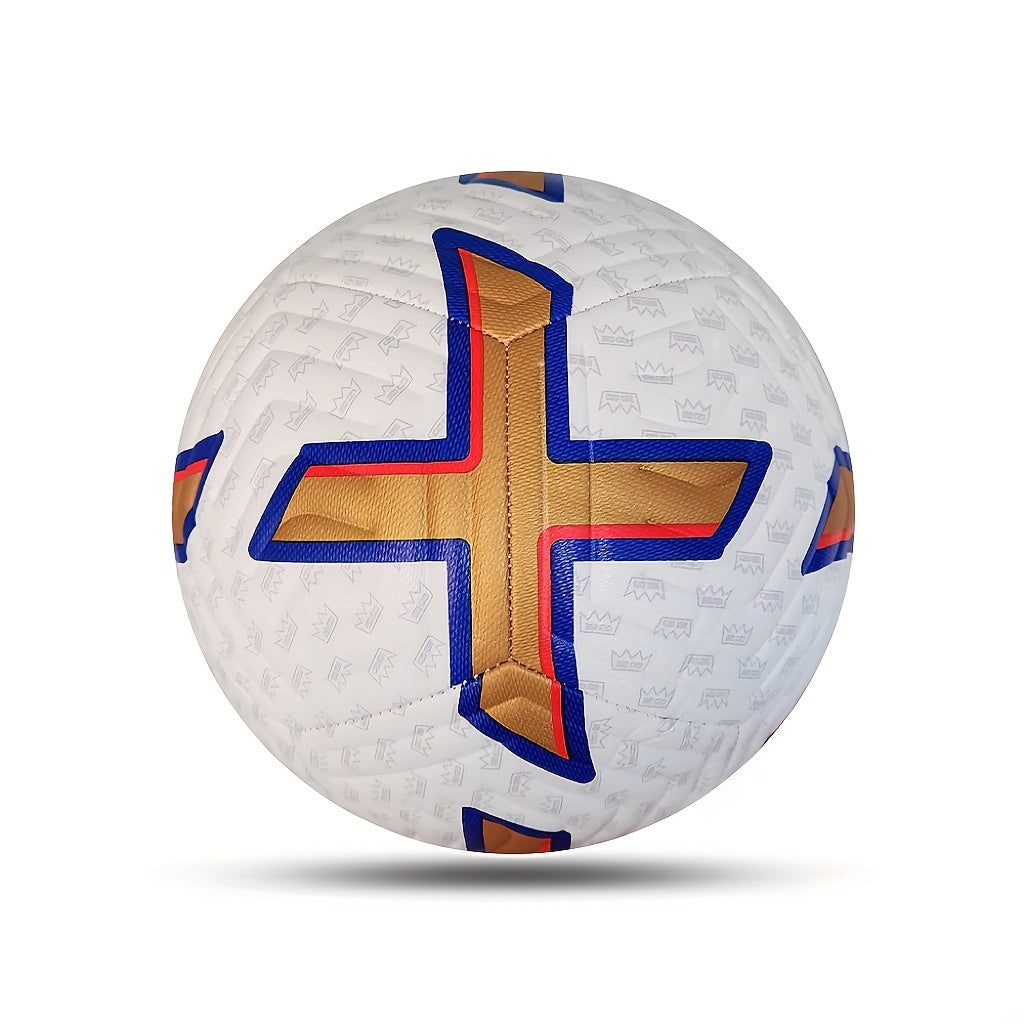 Official Size 5 PU Soccer Ball with Pump - Outdoor Competition Training