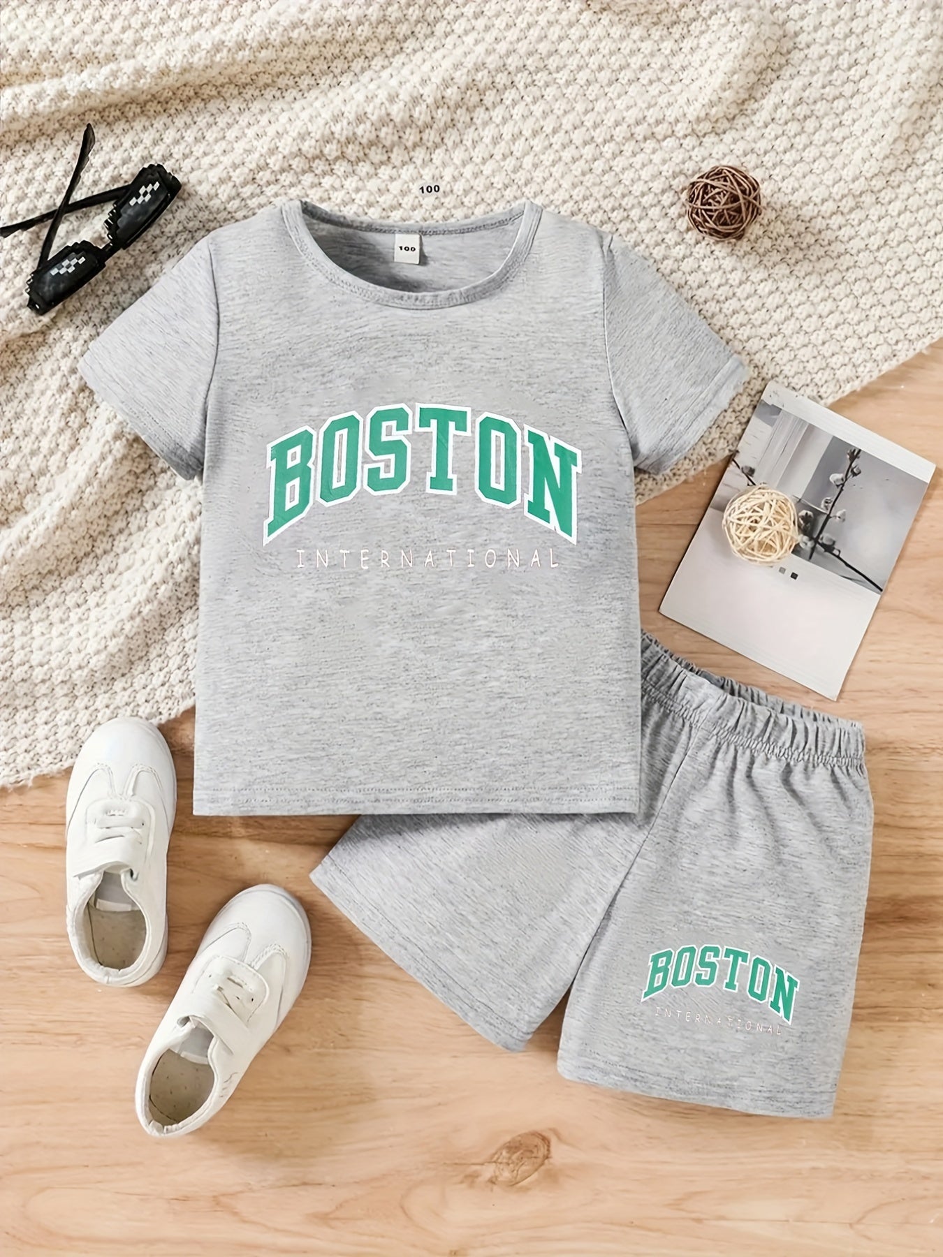 Boys Houston Expedition Casual Set: T shirt & Shorts