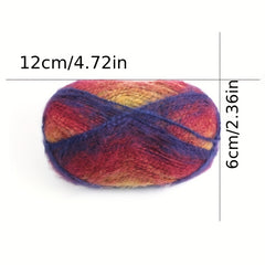 3pcs Gradient Iceland Wool Yarn DIY Crochet Knit Sweaters Scarves Hats