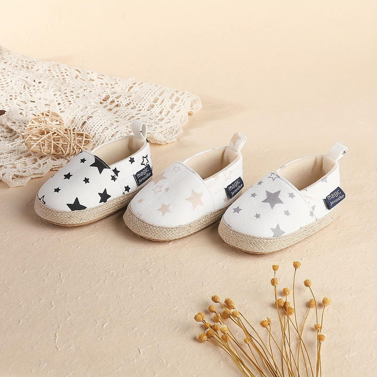 Baby Girls Slip On House Shoes Lightweight Non Slip Walking Indoor Shoes