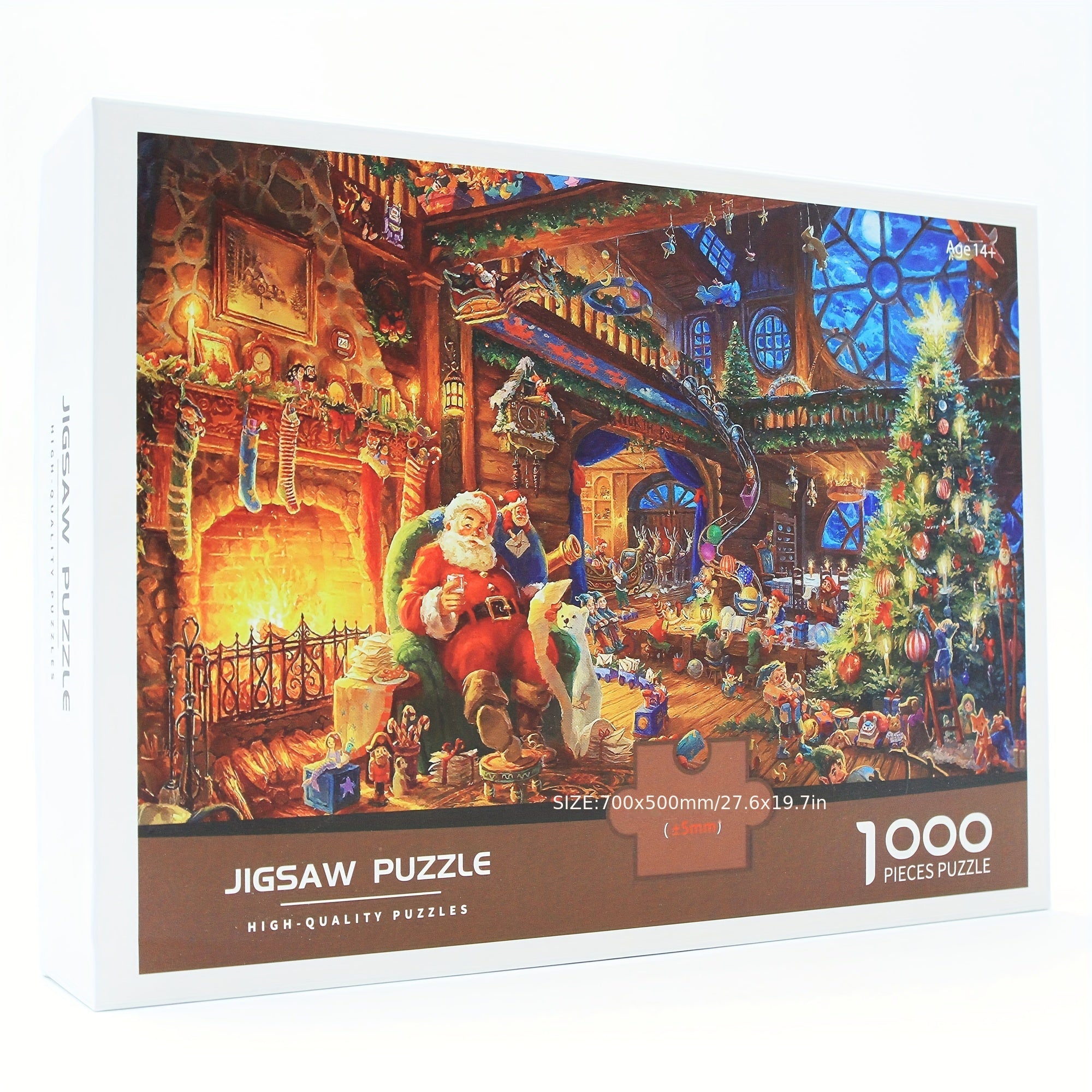 1000 Pc Cardboard Jigsaw Puzzles Christmas Puzzle Unique Pieces Fit Together