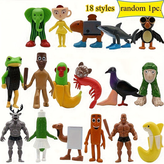 Italian BrainrotHigh Vinyl Figurine Tung Tung Tung Sahur Tralalero Tralala Decor