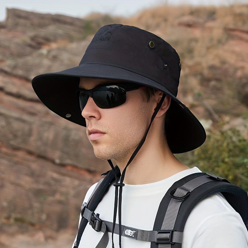 Outdoor Mountaineering Sunshade Hat for Summer with Large Brim