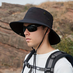 Outdoor Mountaineering Sunshade Hat for Summer with Large Brim