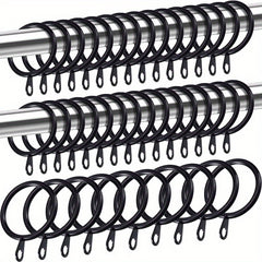 20pcs Metal Shower Curtain Hooks for Bathroom Shower Rods