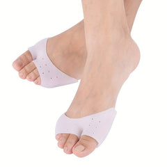 2pairs Silicone Toe Protective Cover Soft Anti-wear Toe Separator
