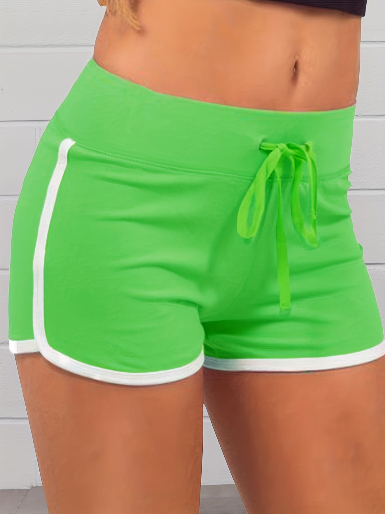 Y2K Sports Elastic Drawstring Shorts