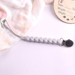 Silicone Pacifier Chain Anti Drop with Clip Lanyard