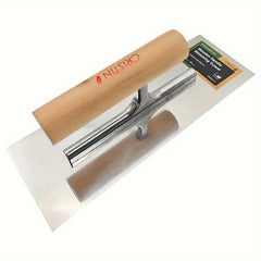 Wooden Handle Skimming Trowel Stainless Steel Blade