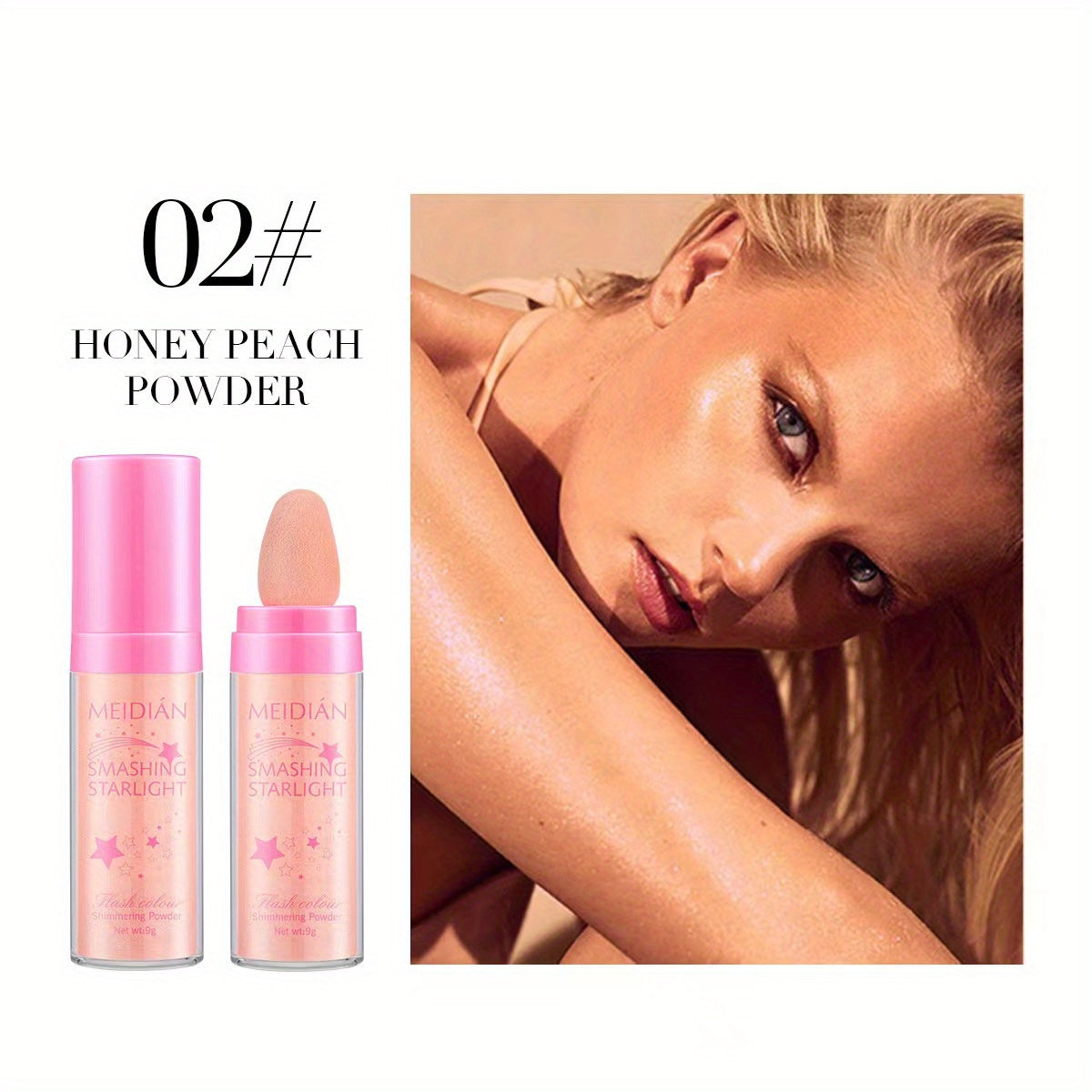 Glitter Highlighter Powder Illuminator Makeup for Fairy Glow