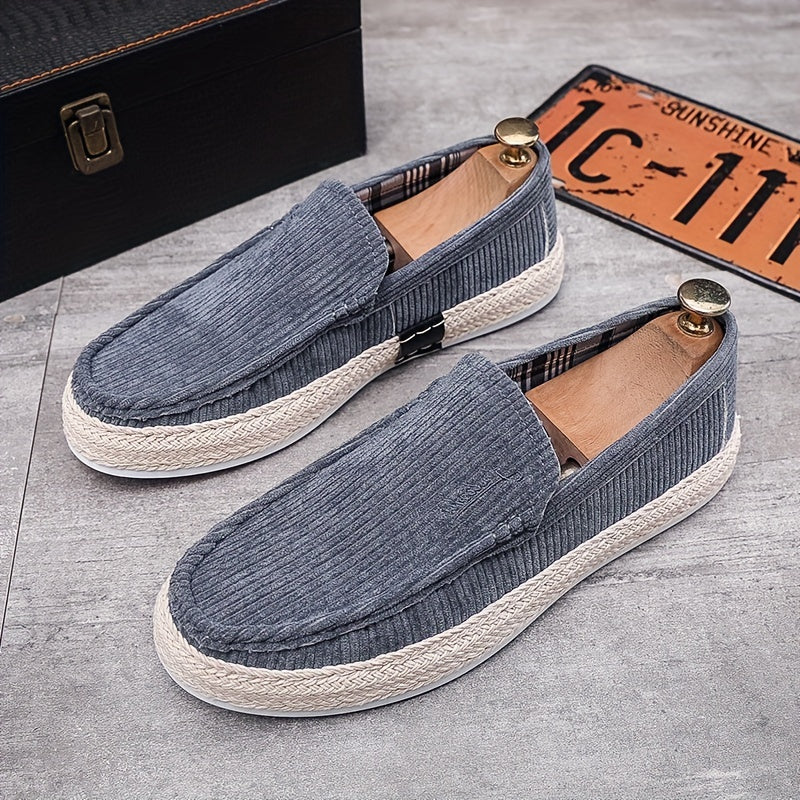 Men's Comfy Slip On Loafer Shoes Casual Anti skid Flat Shoes