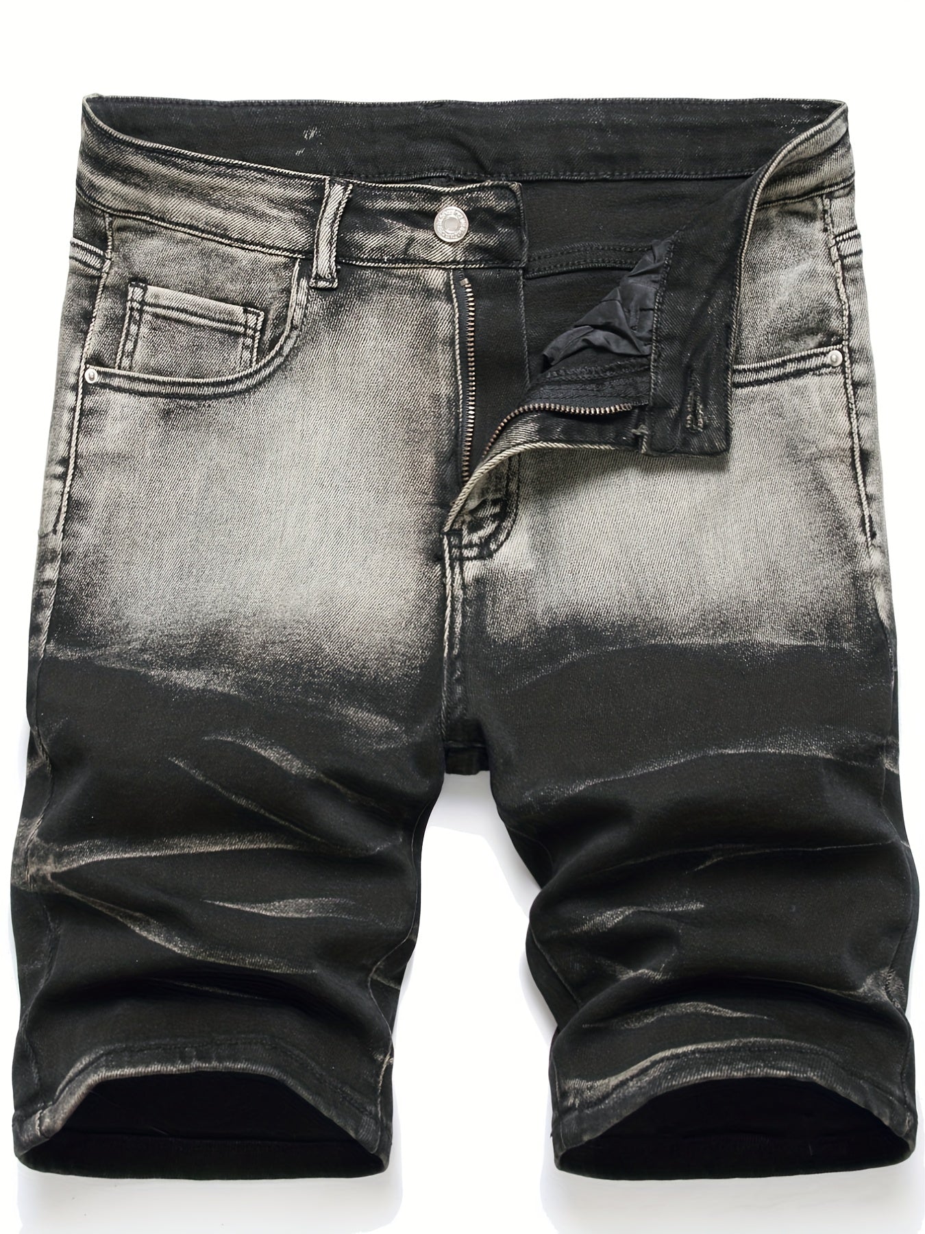 Vintage Style Distressed Denim Shorts for Summer