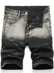 Vintage Style Distressed Denim Shorts for Summer