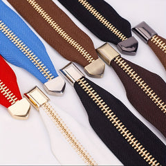 10pcs Leather Gear Hardware Metal Zipper Pull Bag Accessories